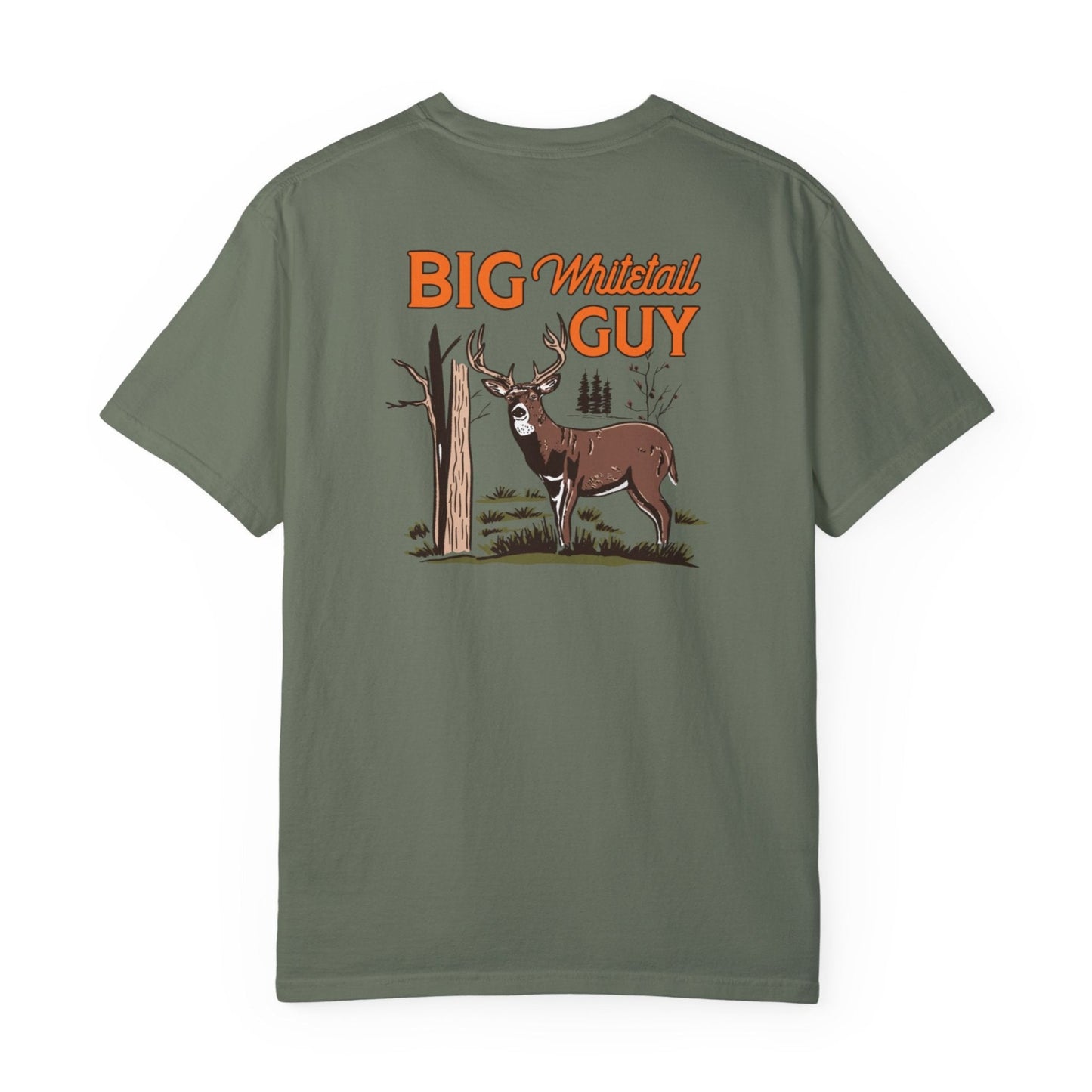 Big Whitetail Guy Two-sided Tee - Moss