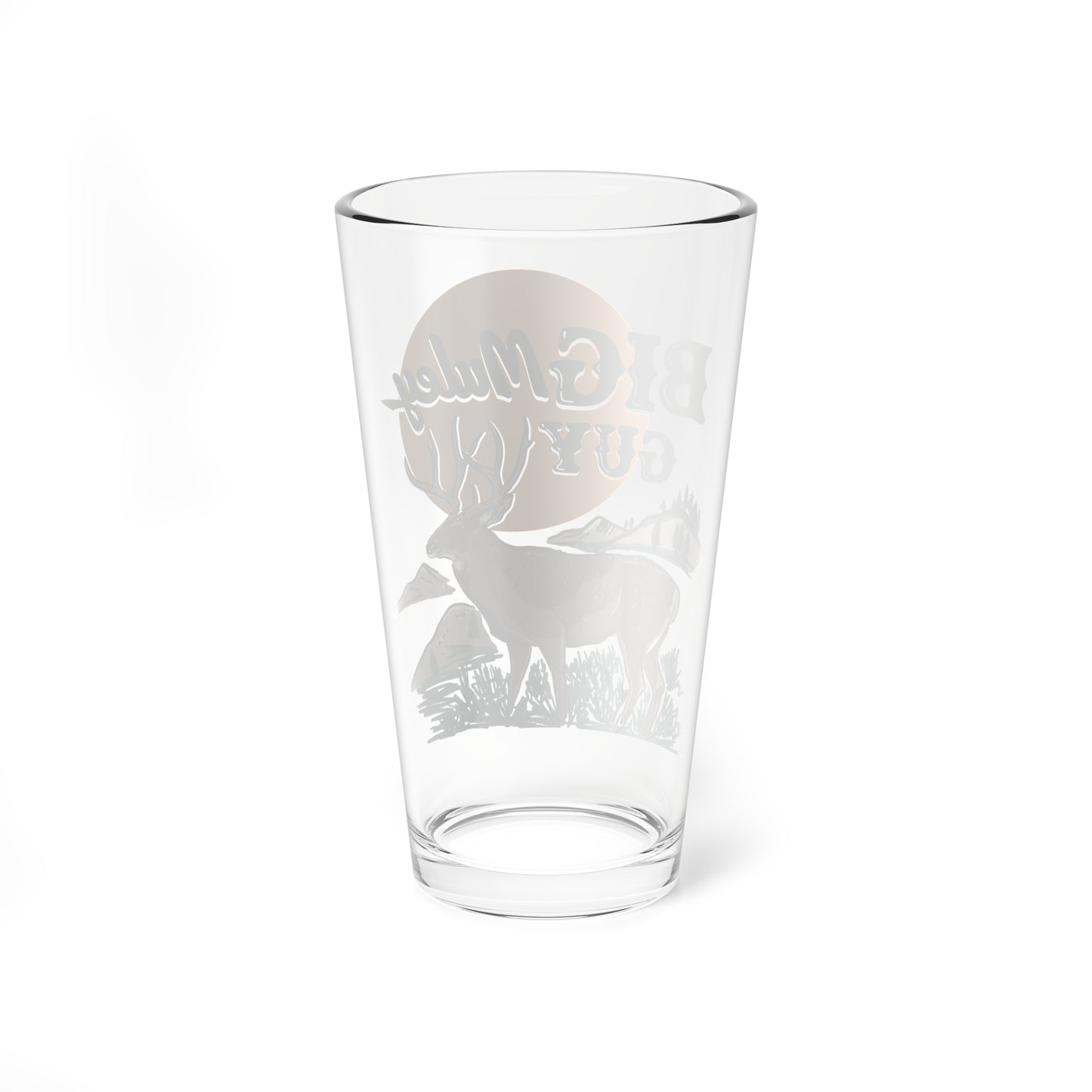Big Mule Deer Guy Pint Glass