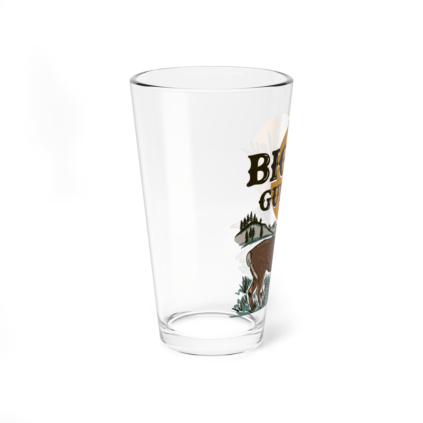 Big Mule Deer Guy Pint Glass