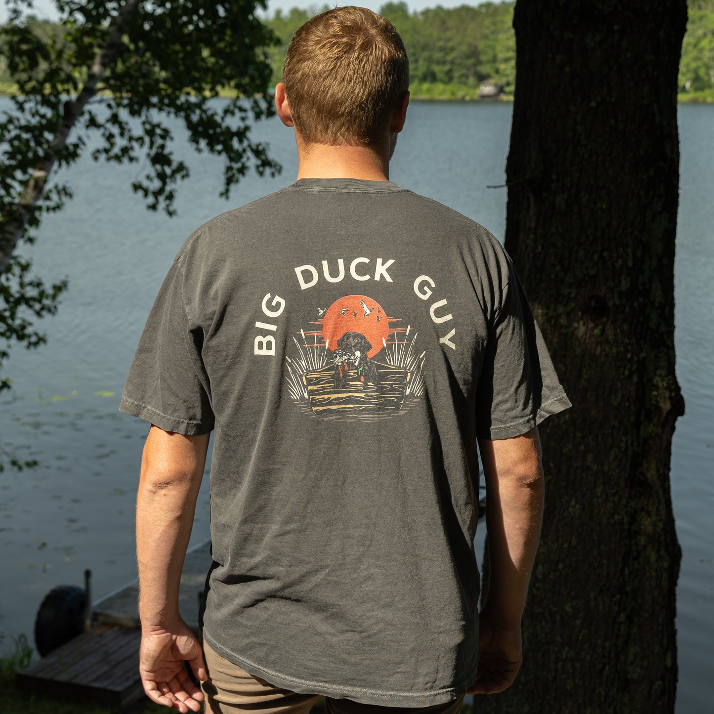 Big Duck Hunting Guy Two Sided Tee