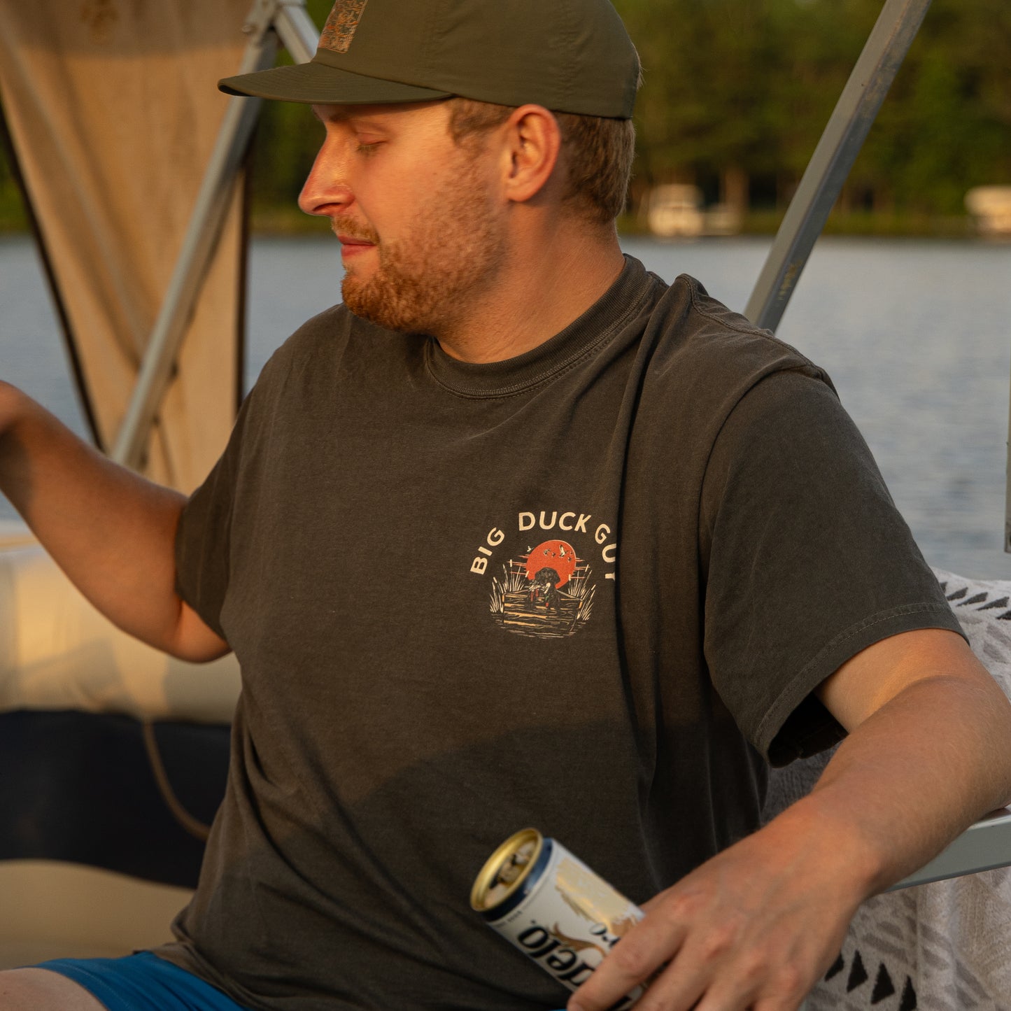 Big Duck Hunting Guy Two Sided Tee