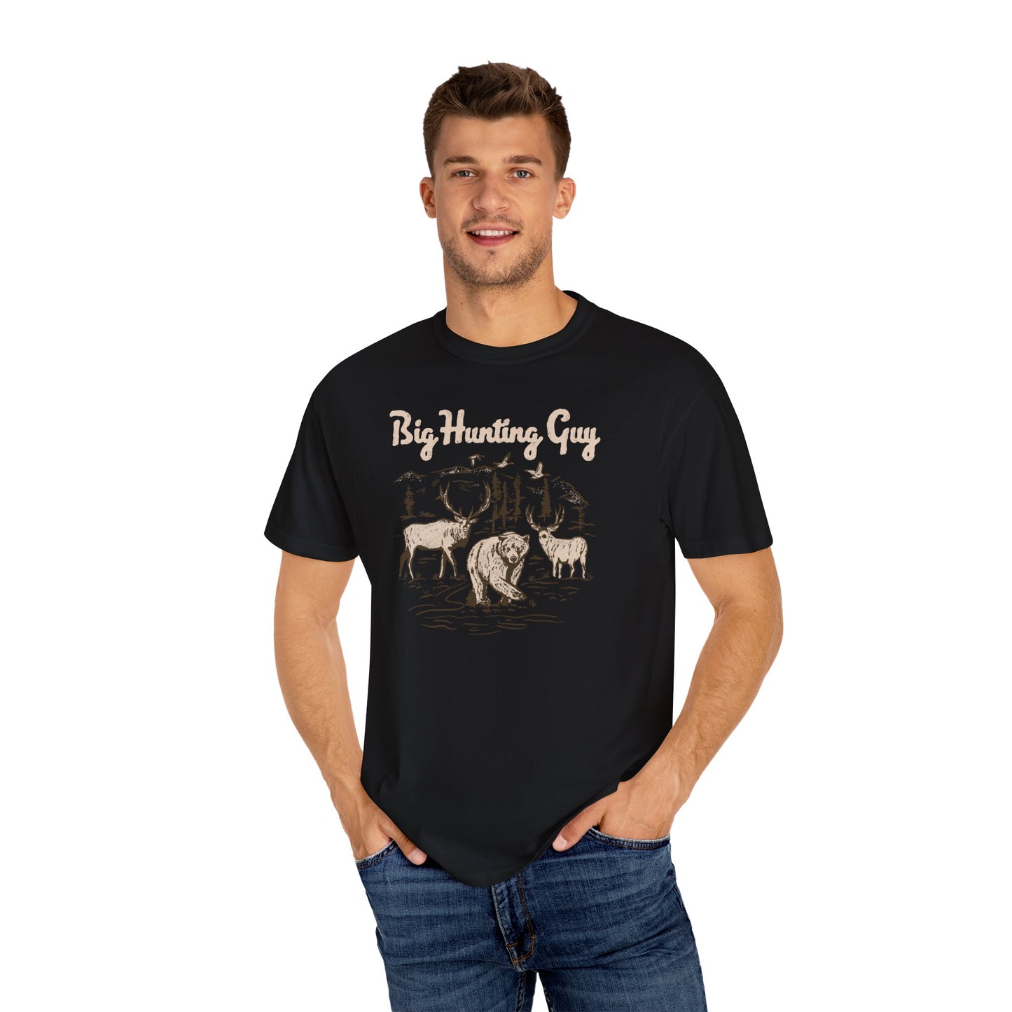Big Hunting Guy Tee Black