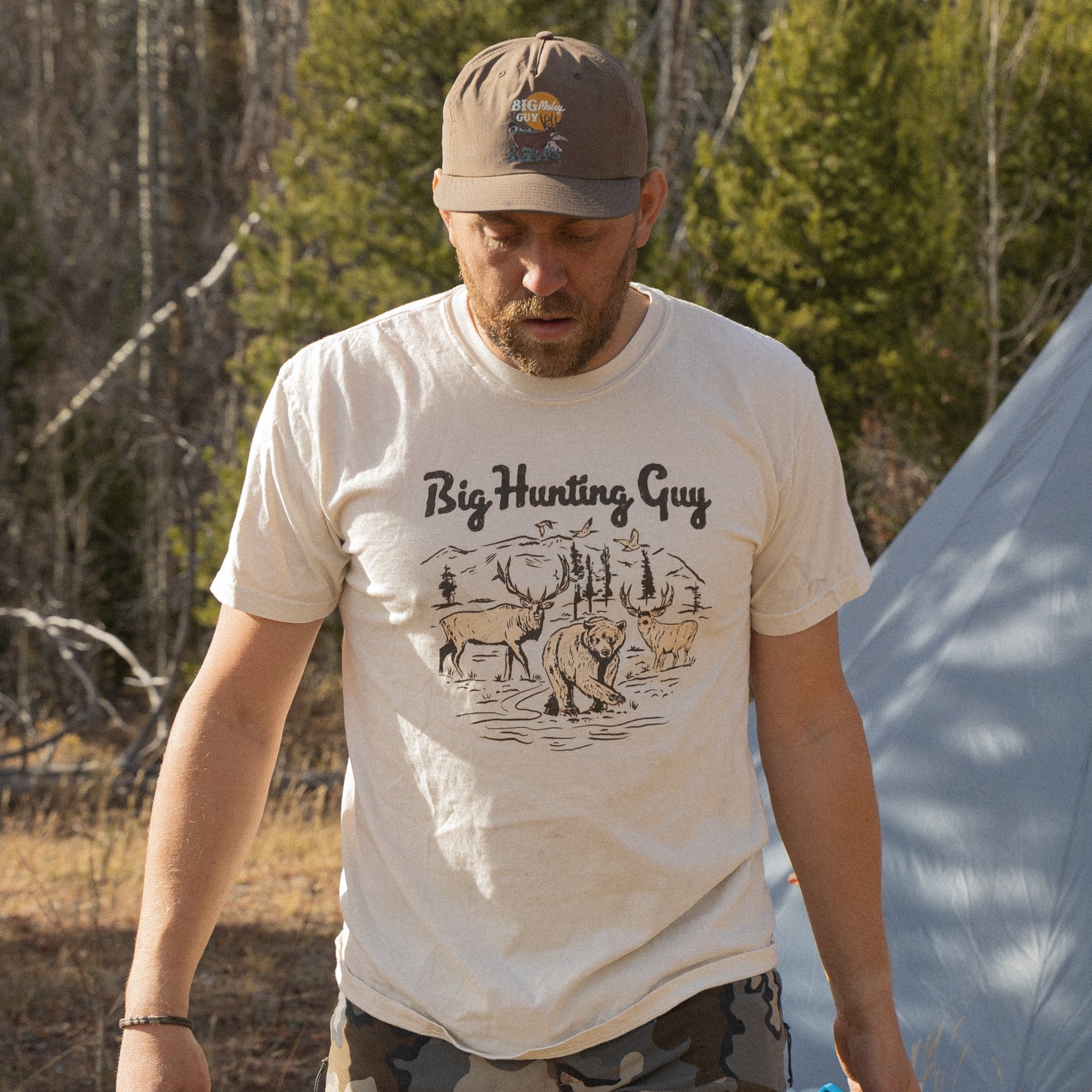 Big Hunting Guy Tee Ivory
