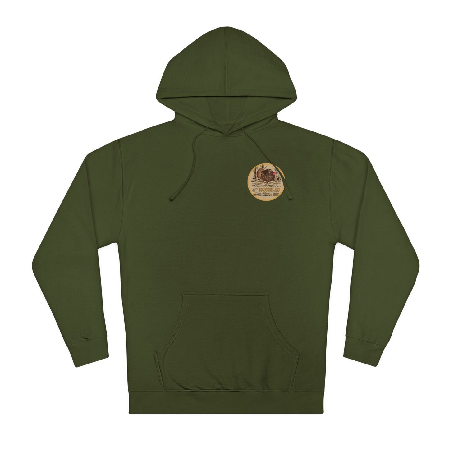 Big Longbeard Guy Badge Hoodie