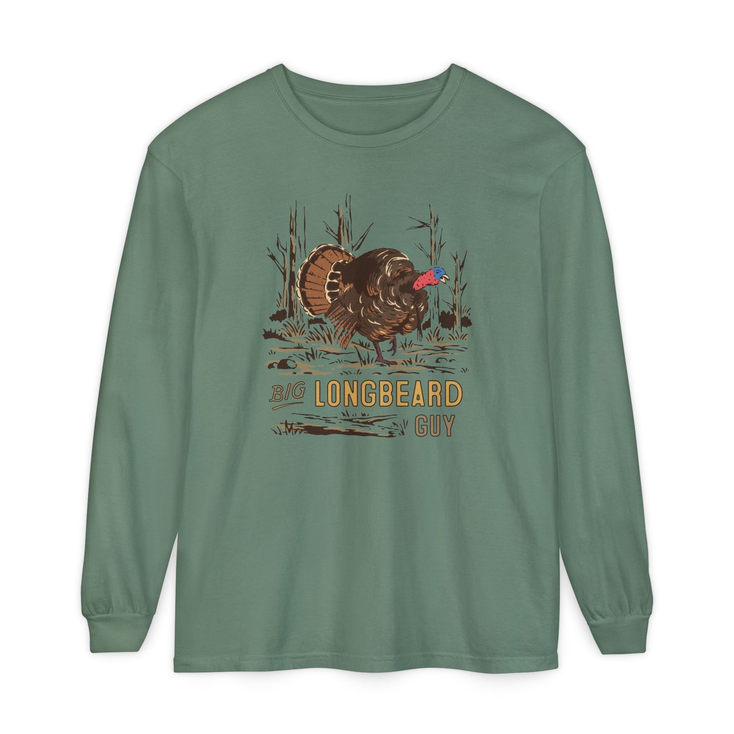 Big Longbeard Guy Long Sleeve Tee