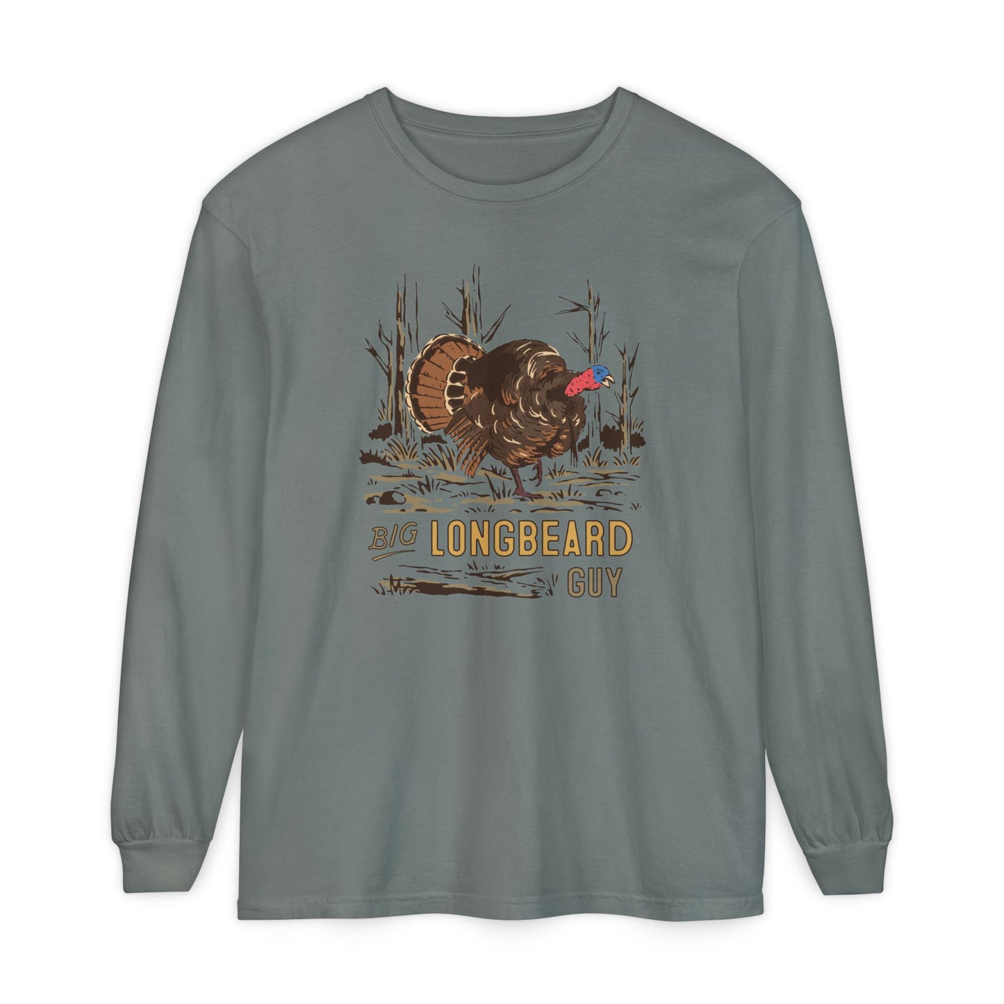 Big Longbeard Guy Long Sleeve Tee
