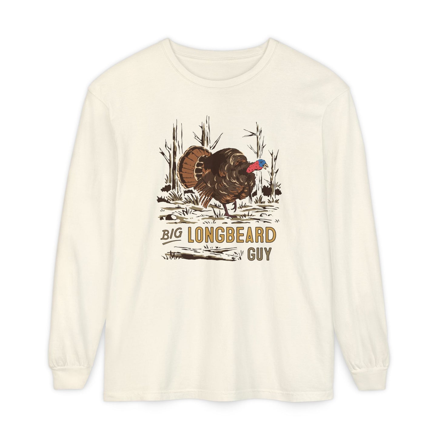 Big Longbeard Guy Long Sleeve Tee
