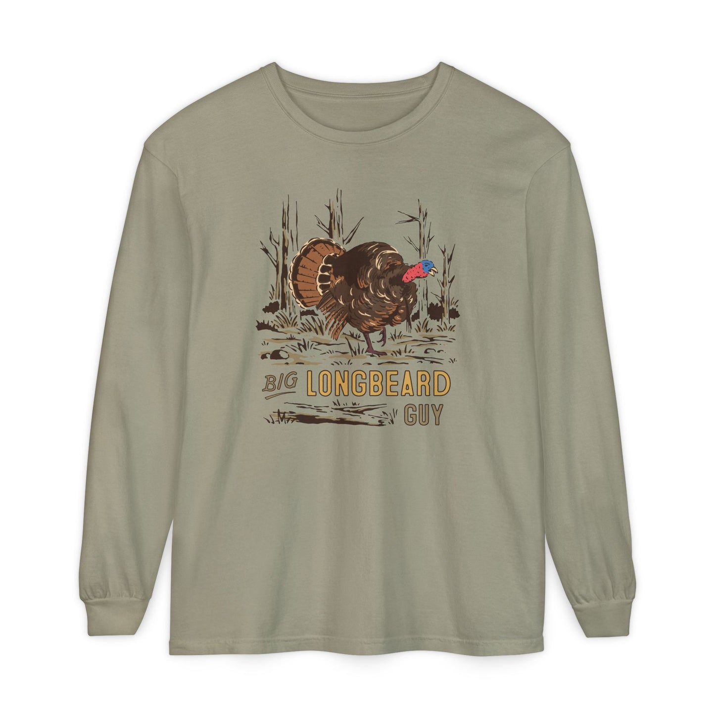 Big Longbeard Guy Long Sleeve Tee