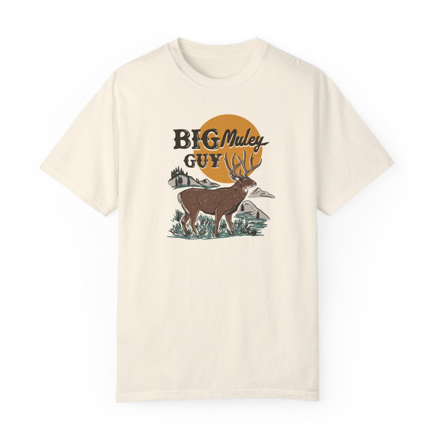 Big Mule Deer Guy Tee Ivory