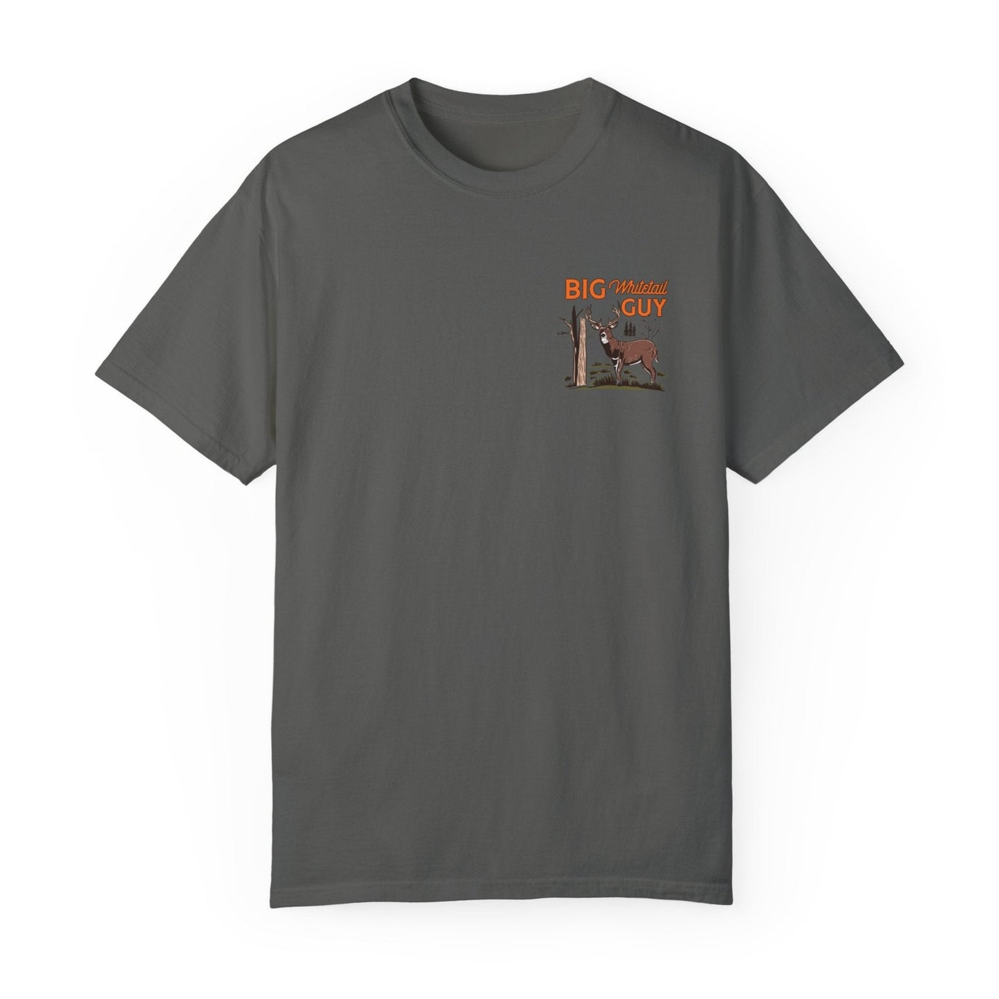Big Whitetail Guy Two-sided Tee Grey