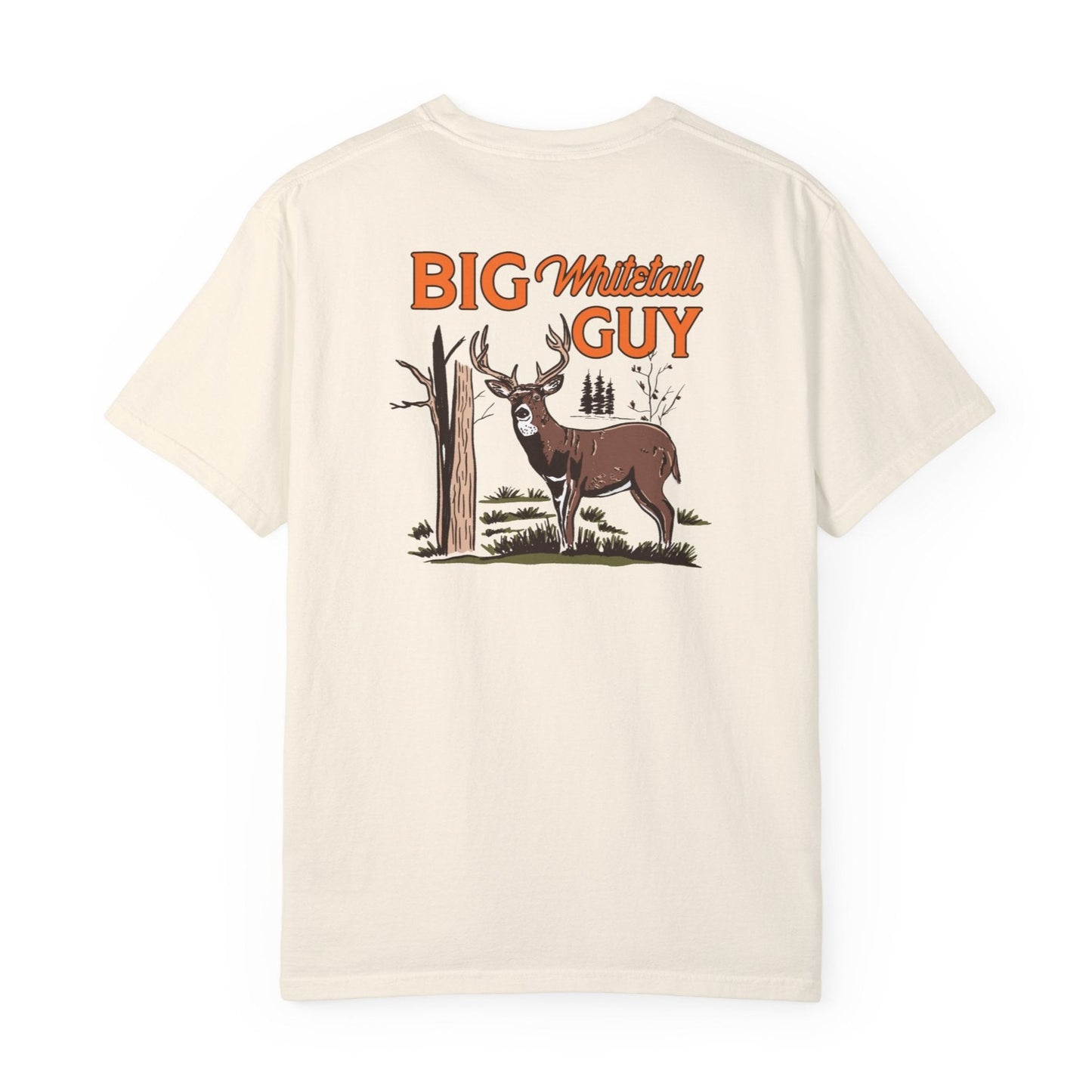 Big Whitetail Guy Two-sided Tee Ivory