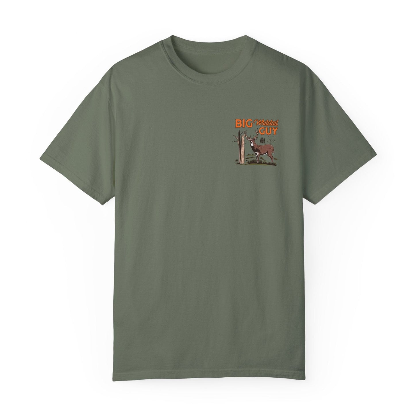 Big Whitetail Guy Two-sided Tee Moss