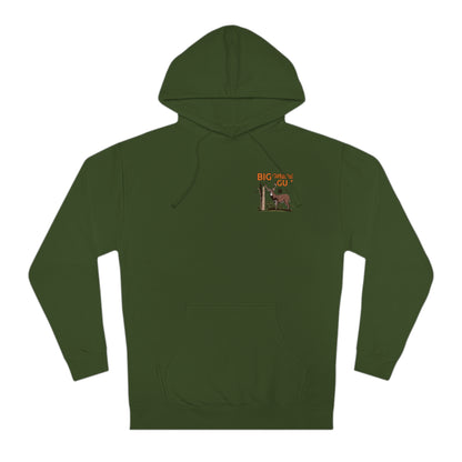 Big Whitetail Guy Badge Hoodie