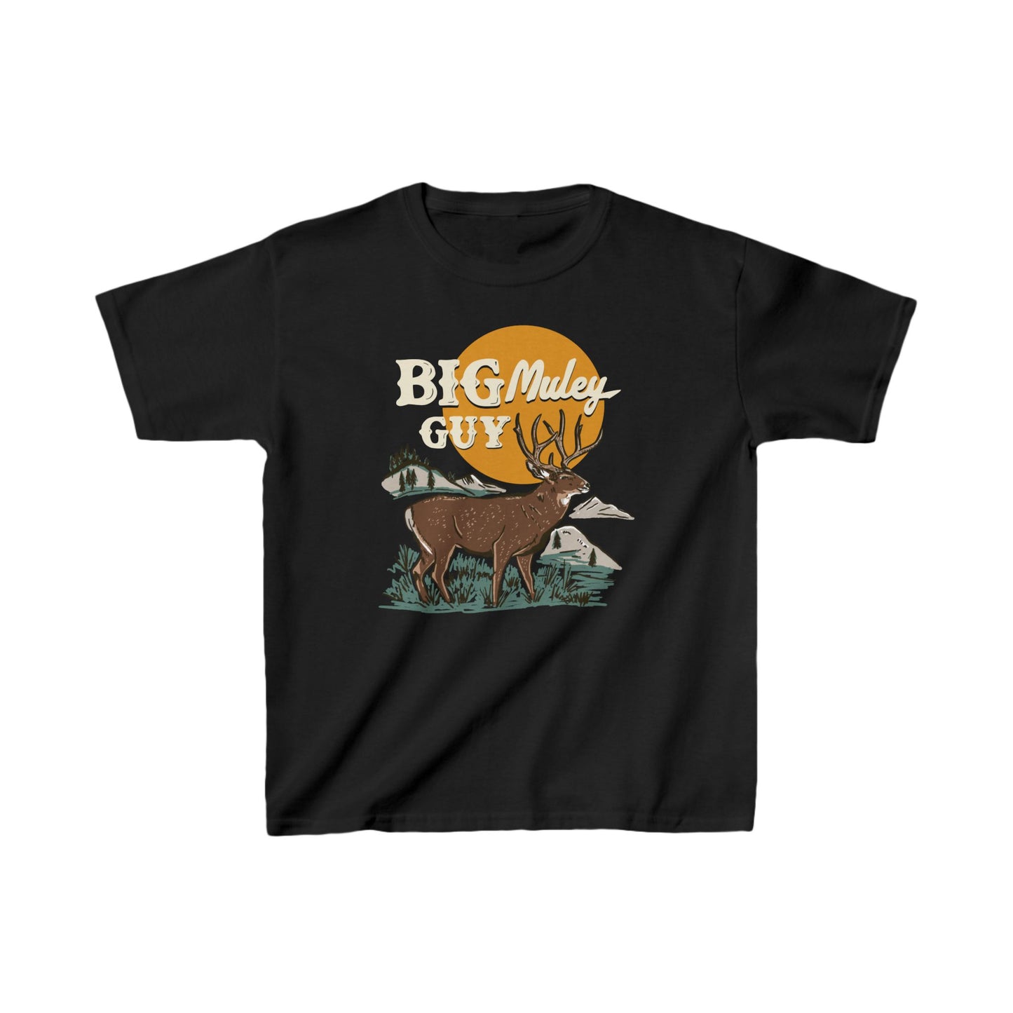 Big Mule Deer Guy Kids Tee