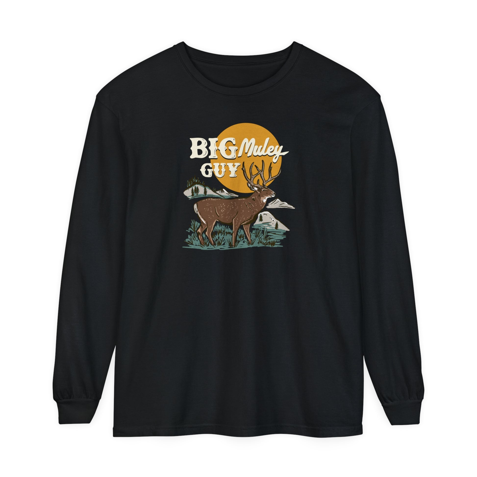 Big Muley Guy Long Sleeve Tee - Black