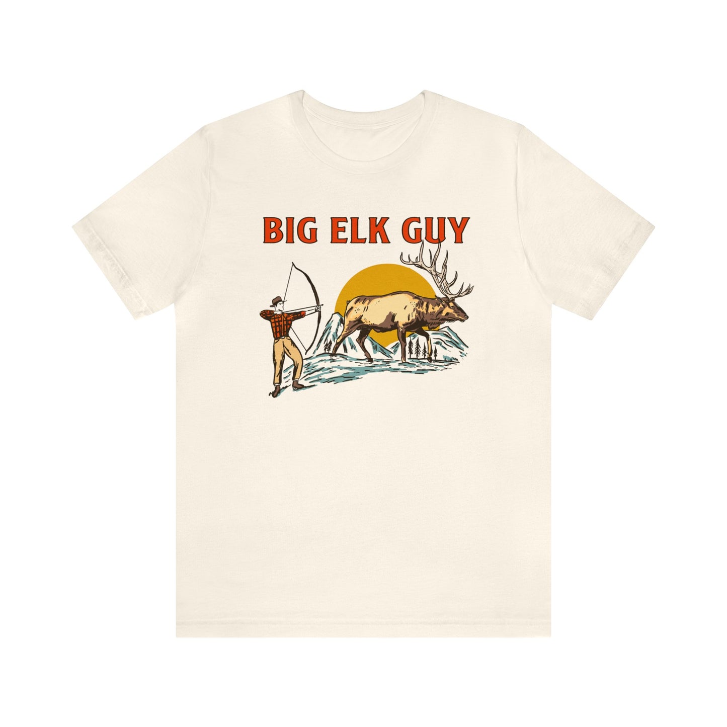 big elk guy t-shirt natural 