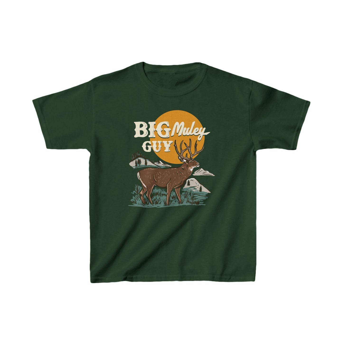 Big Mule Deer Guy Kids Tee