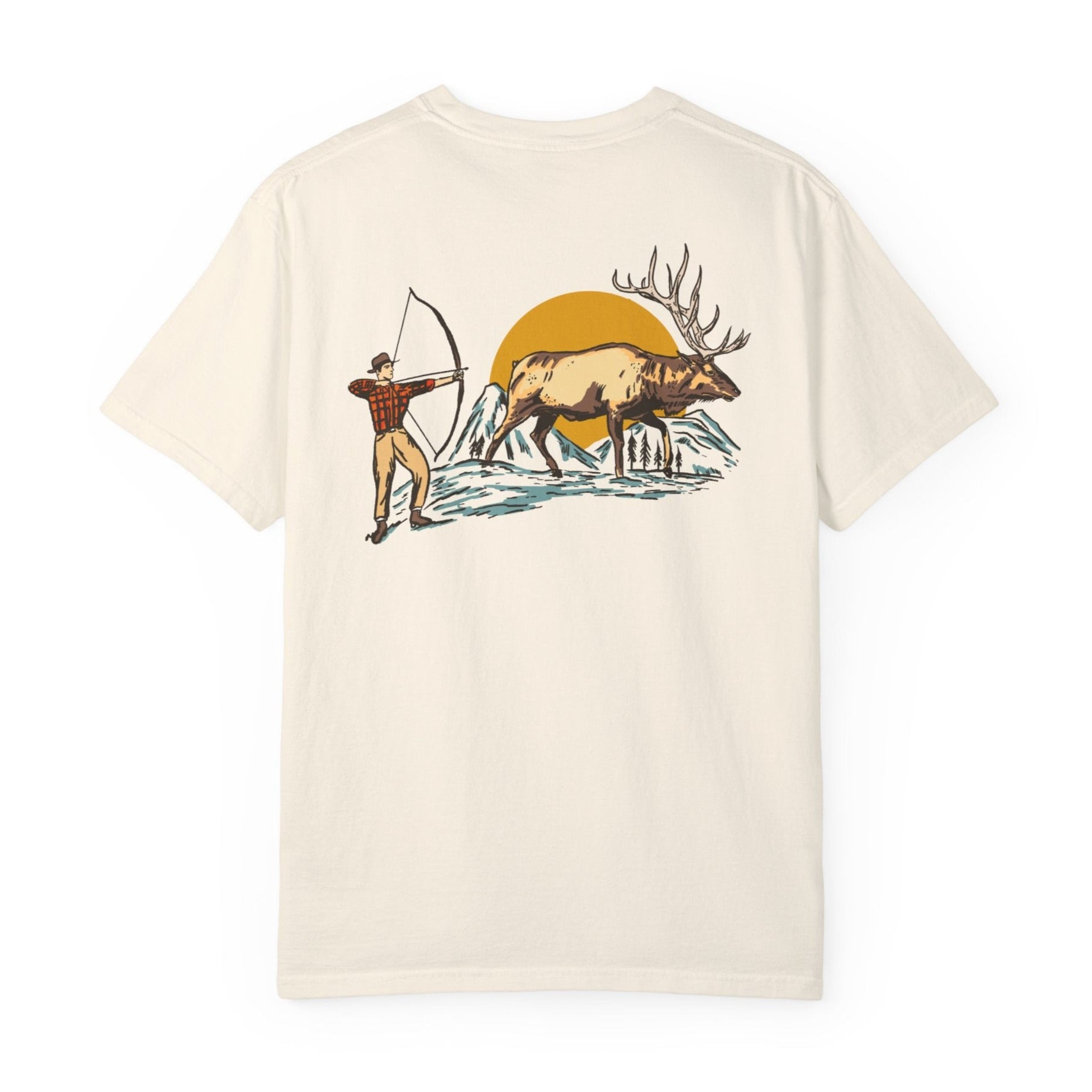 Big Elk Guy Two-Sided Tee - Ivory