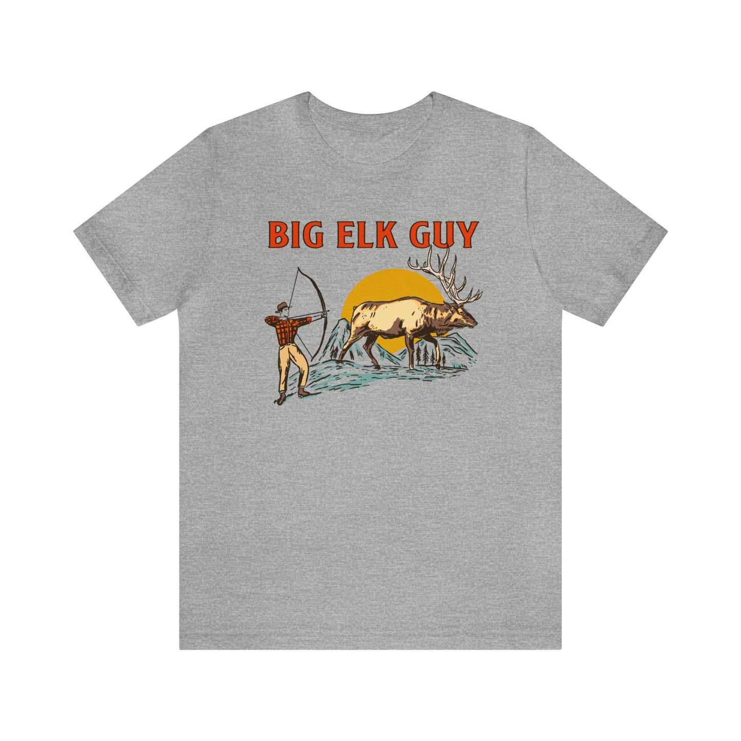 big elk guy t-shirt athletic grey 