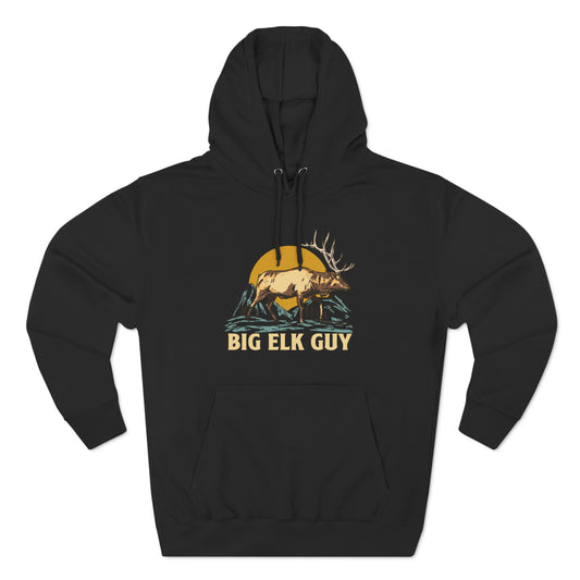 big elk guy hoodie black