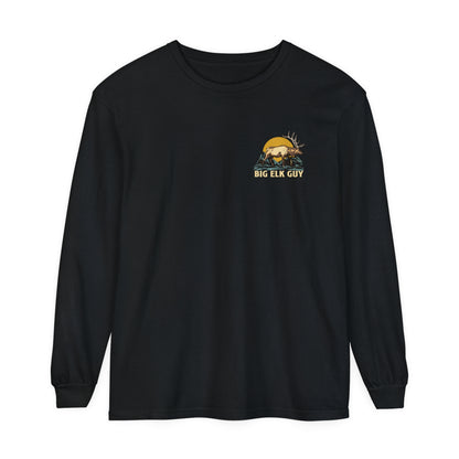 Big Elk Guy Long Sleeve Tee - Black