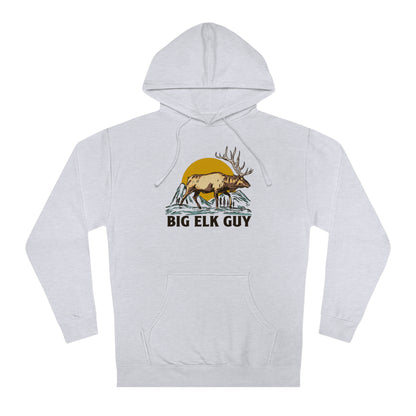 Big Elk Guy Hoodie Heather Grey