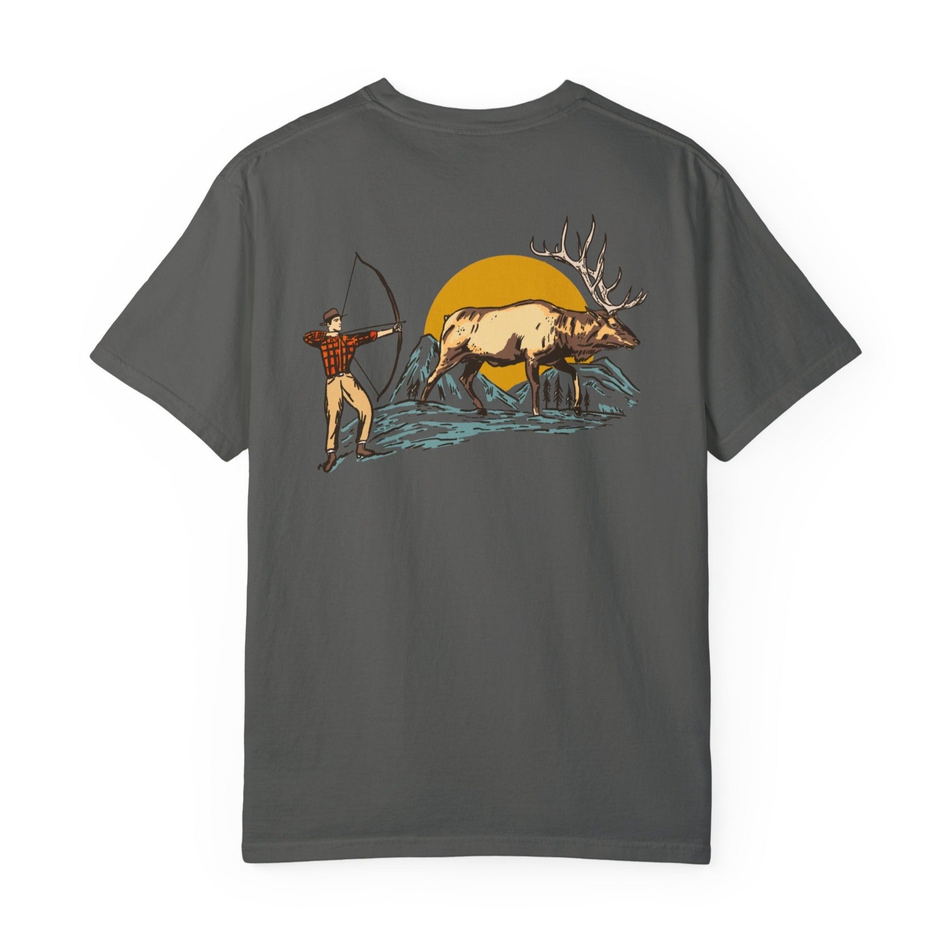 Big Elk Guy Two-Sided Tee - Grey