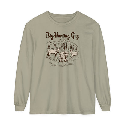 Big Hunting Guy Long Sleeve Tee Sandstone