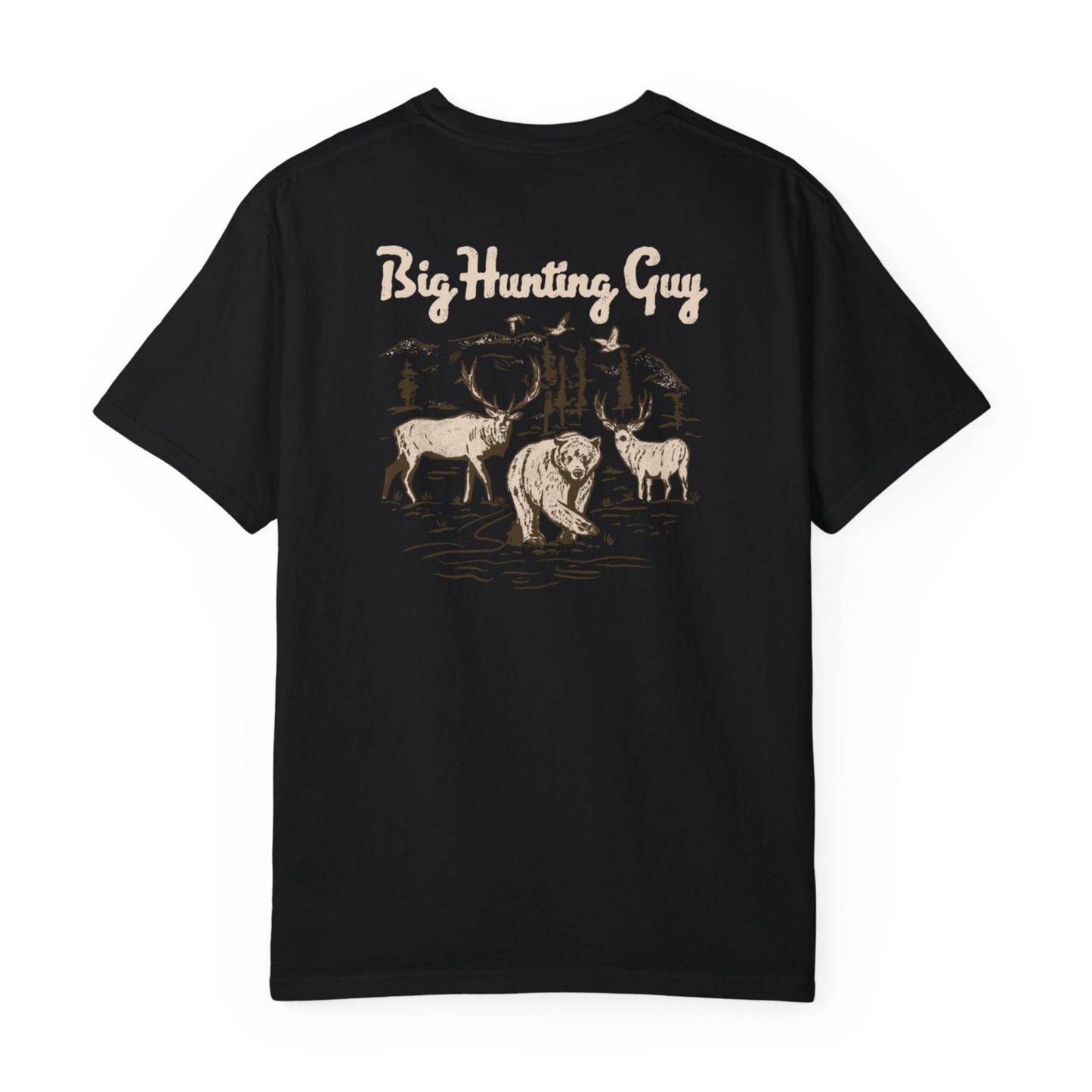 Big Hunting Guy Two Sided Tee Black