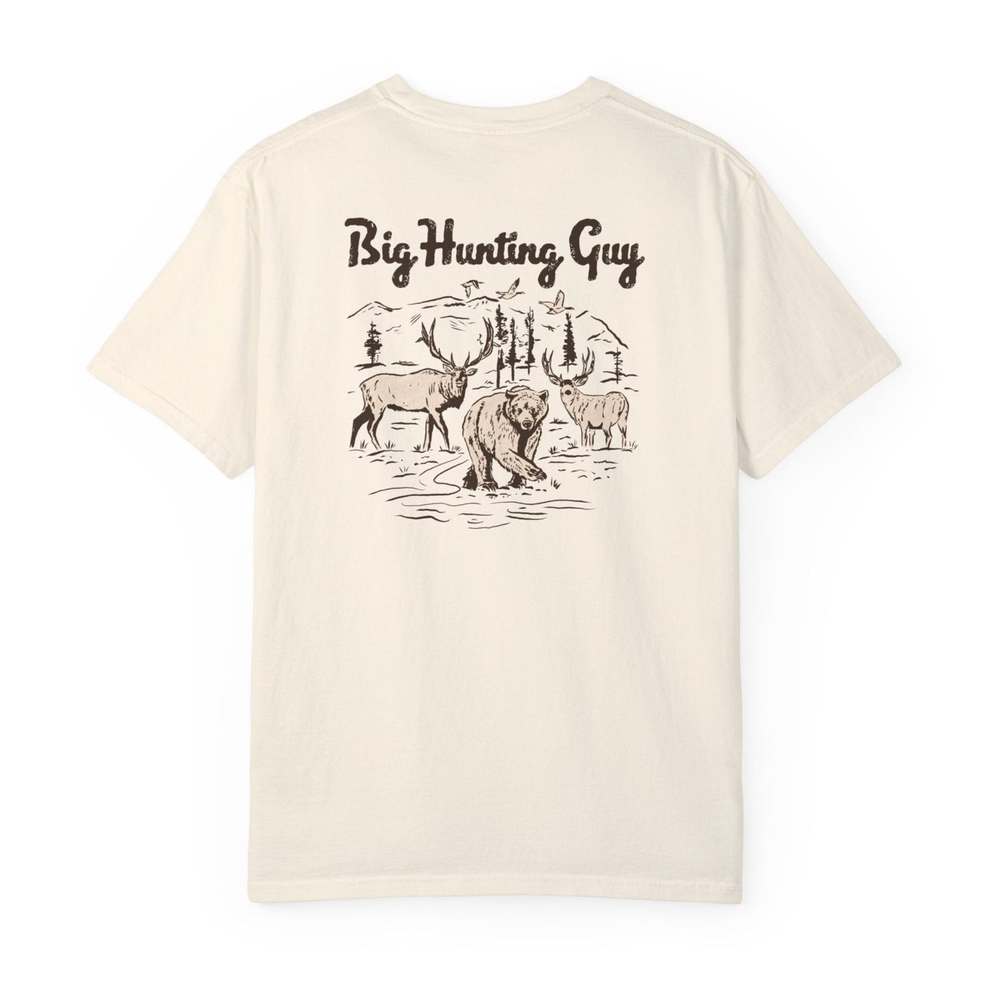 Big Hunting Guy Two Sided Tee Ivory