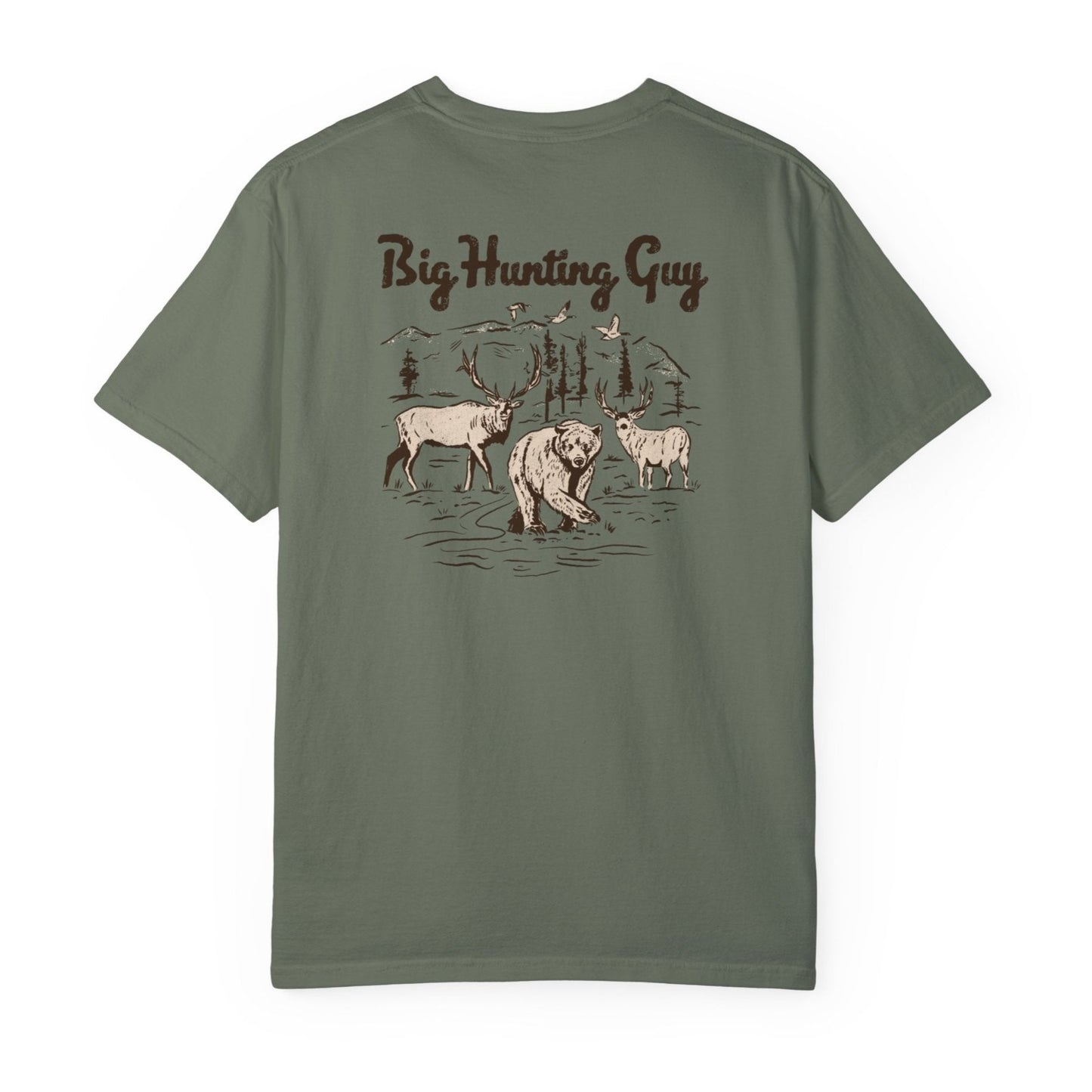 Big Hunting Guy Two Sided Tee Moss