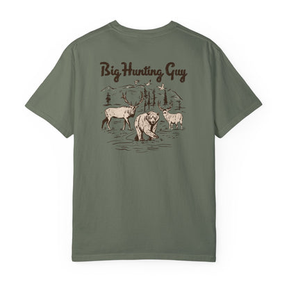 Big Hunting Guy Two Sided Tee Moss