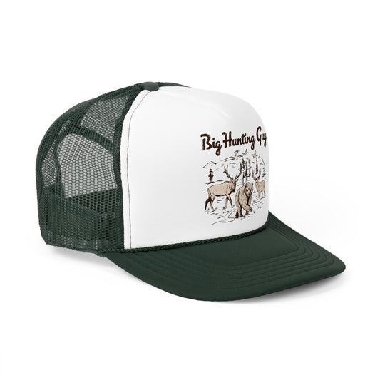 Big Hunting Guy Vintage Trucker Hat Green