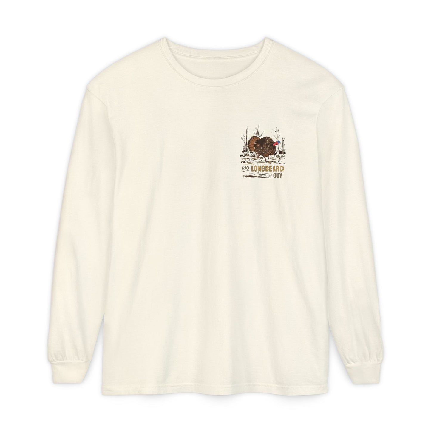 Big Longbeard Guy Tee Badge Long Sleeve Tee