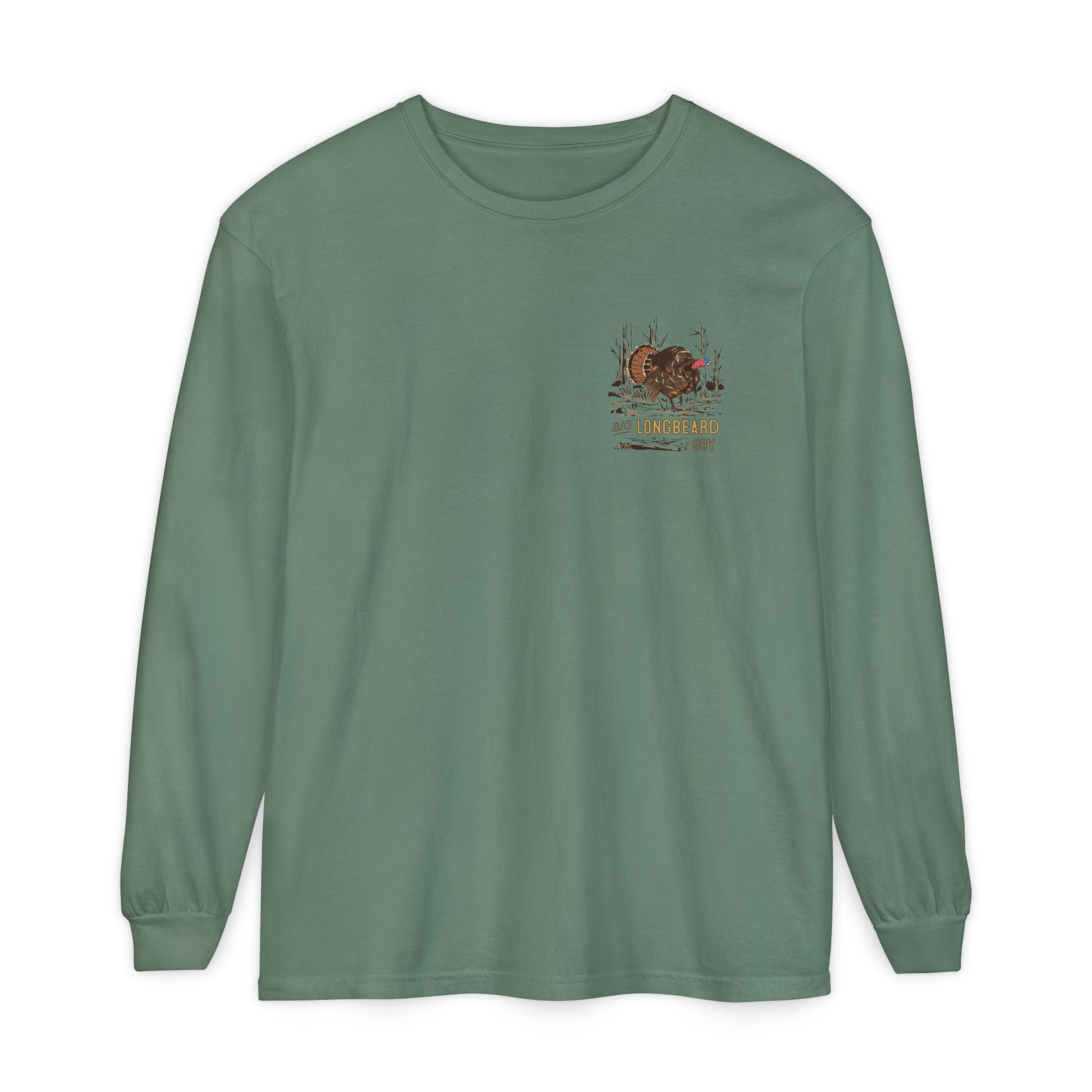 Big Longbeard Guy Tee Badge Long Sleeve Tee