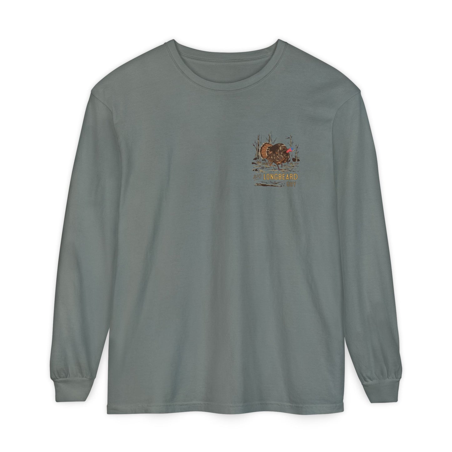 Big Longbeard Guy Tee Badge Long Sleeve Tee