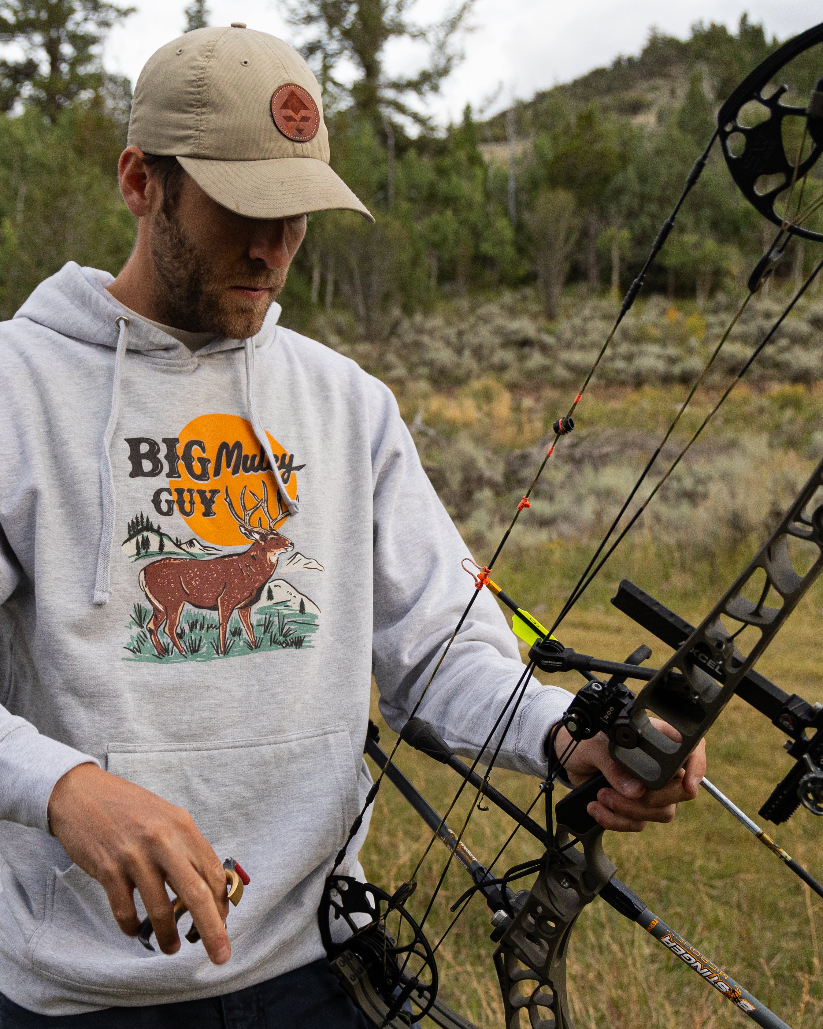 Big Mule Deer Guy Hoodie 