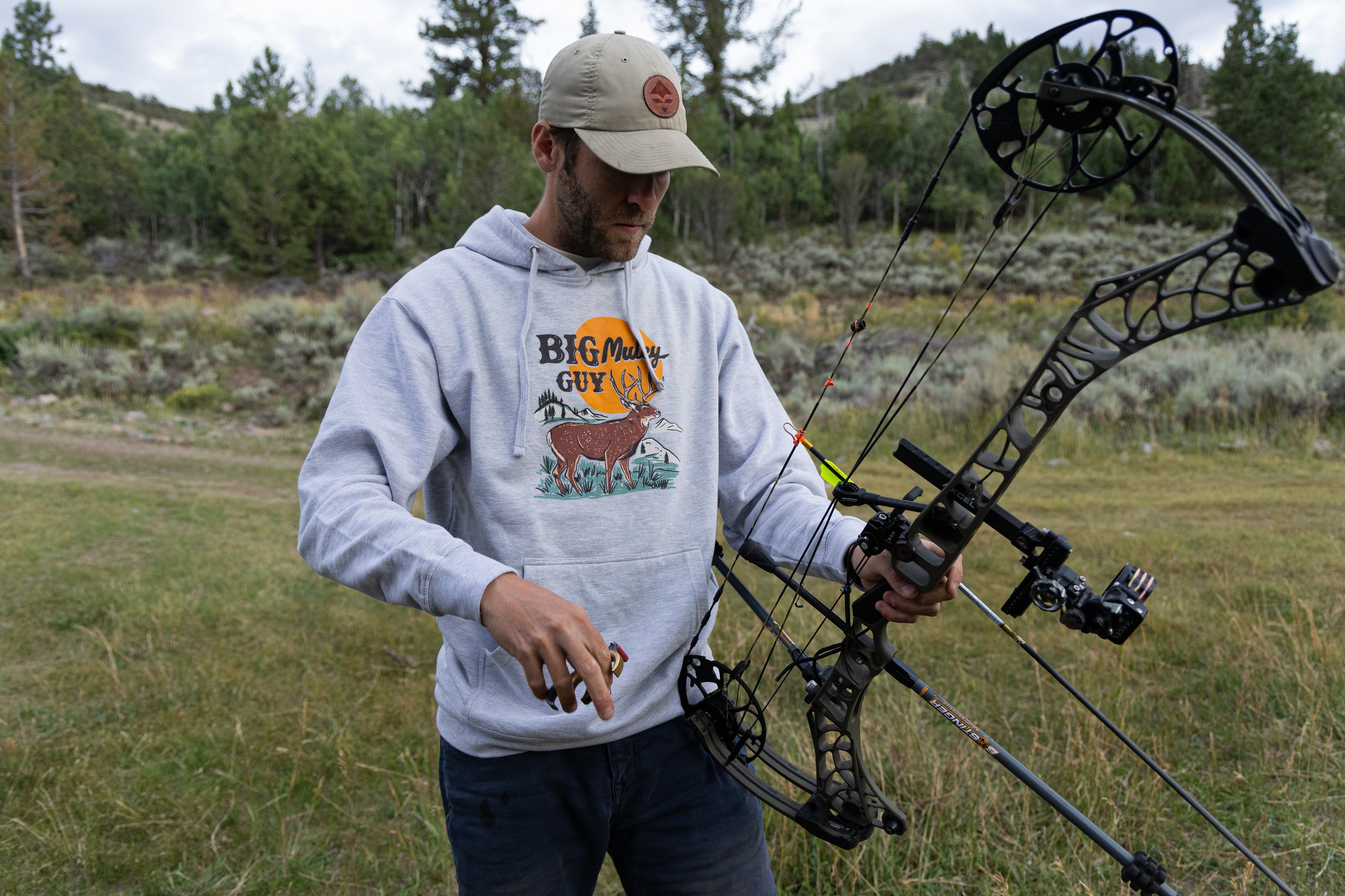 Big Mule Deer Guy Hoodie