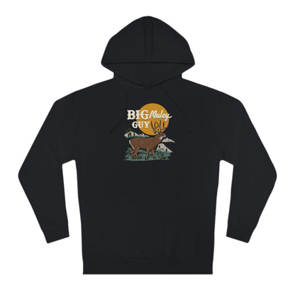 Big Mule Deer Guy Hoodie Black