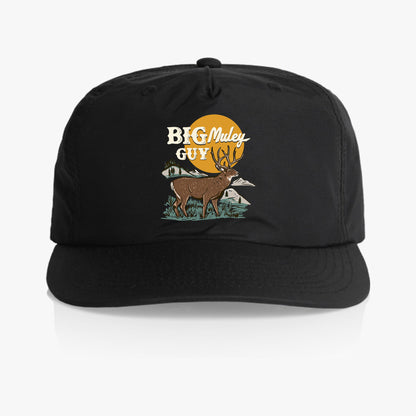 Big Mule Deer Guy Hunting Hat Black