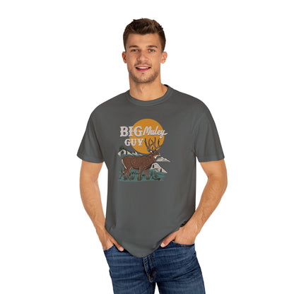 Big Mule Deer Guy Tee Grey