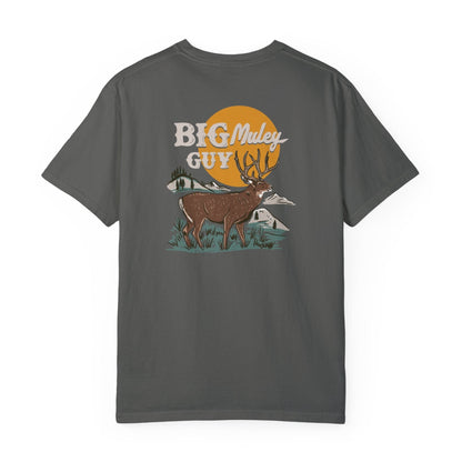 Big Mule Deer Guy Two-sided Tee Grey