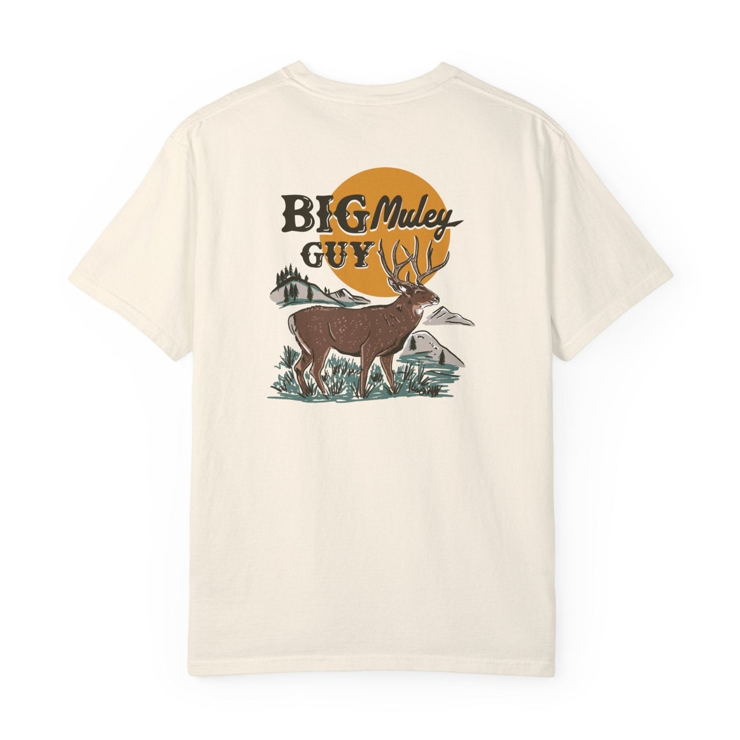 Big Mule Deer Guy Two-sided Tee Ivory