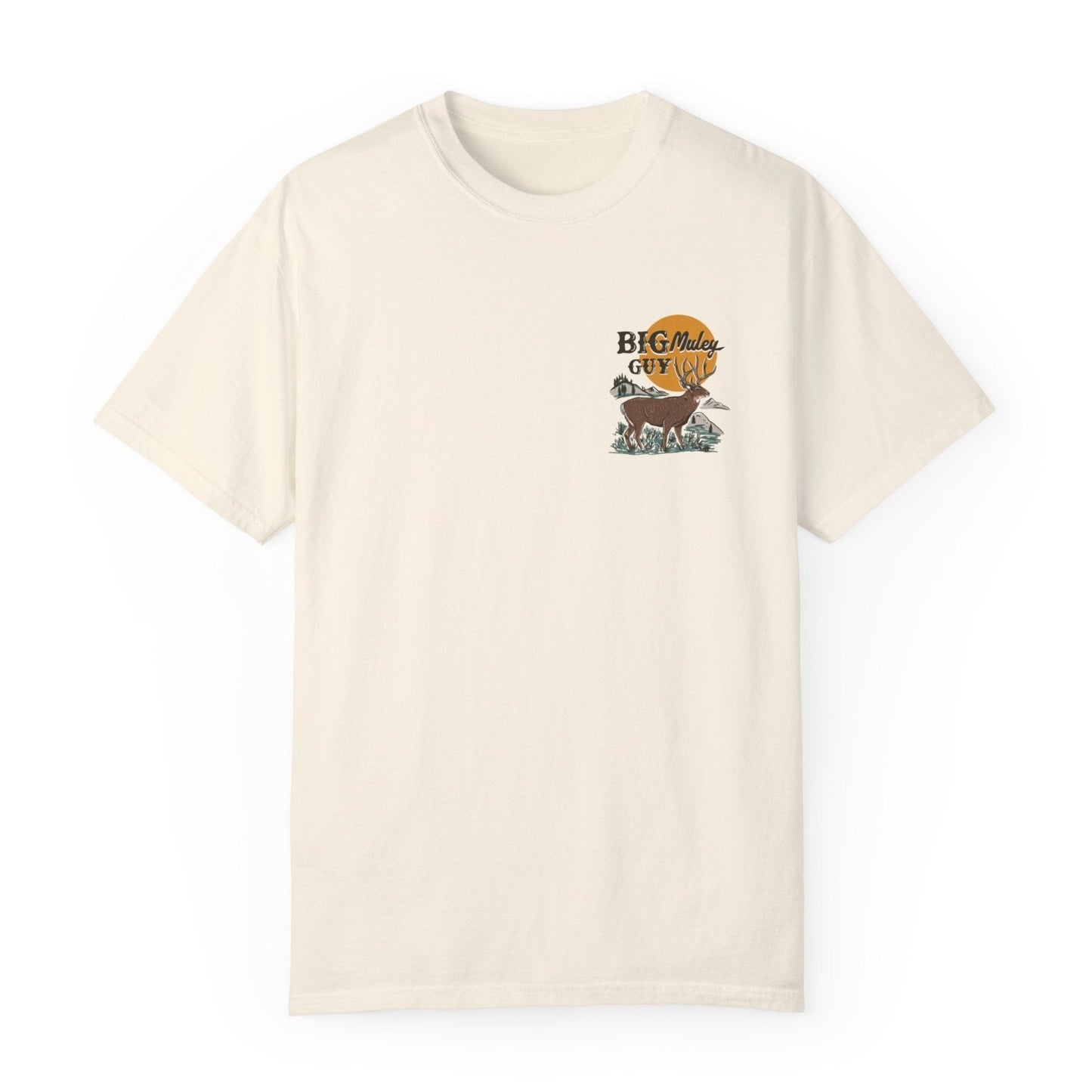 Big Mule Deer Guy Two-sided Tee Ivory 