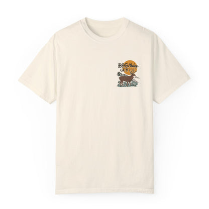 Big Mule Deer Guy Two-sided Tee Ivory 