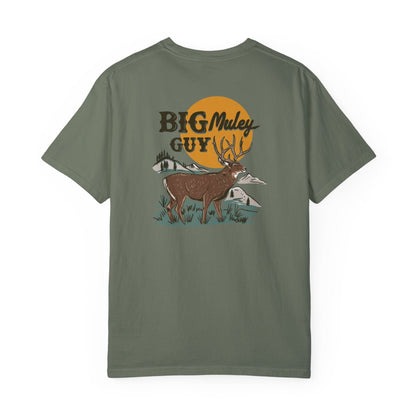 Big Mule Deer Guy Two-sided Tee Moss