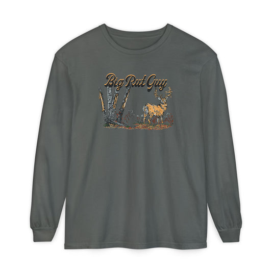 Big Rut Guy Long sleeve Tee Charcoal