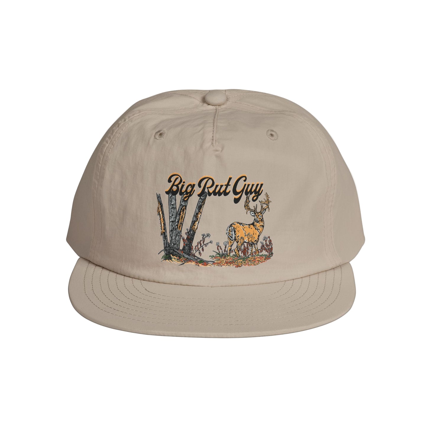 Big Rut Guy Whitetail Hunting Hat Tan