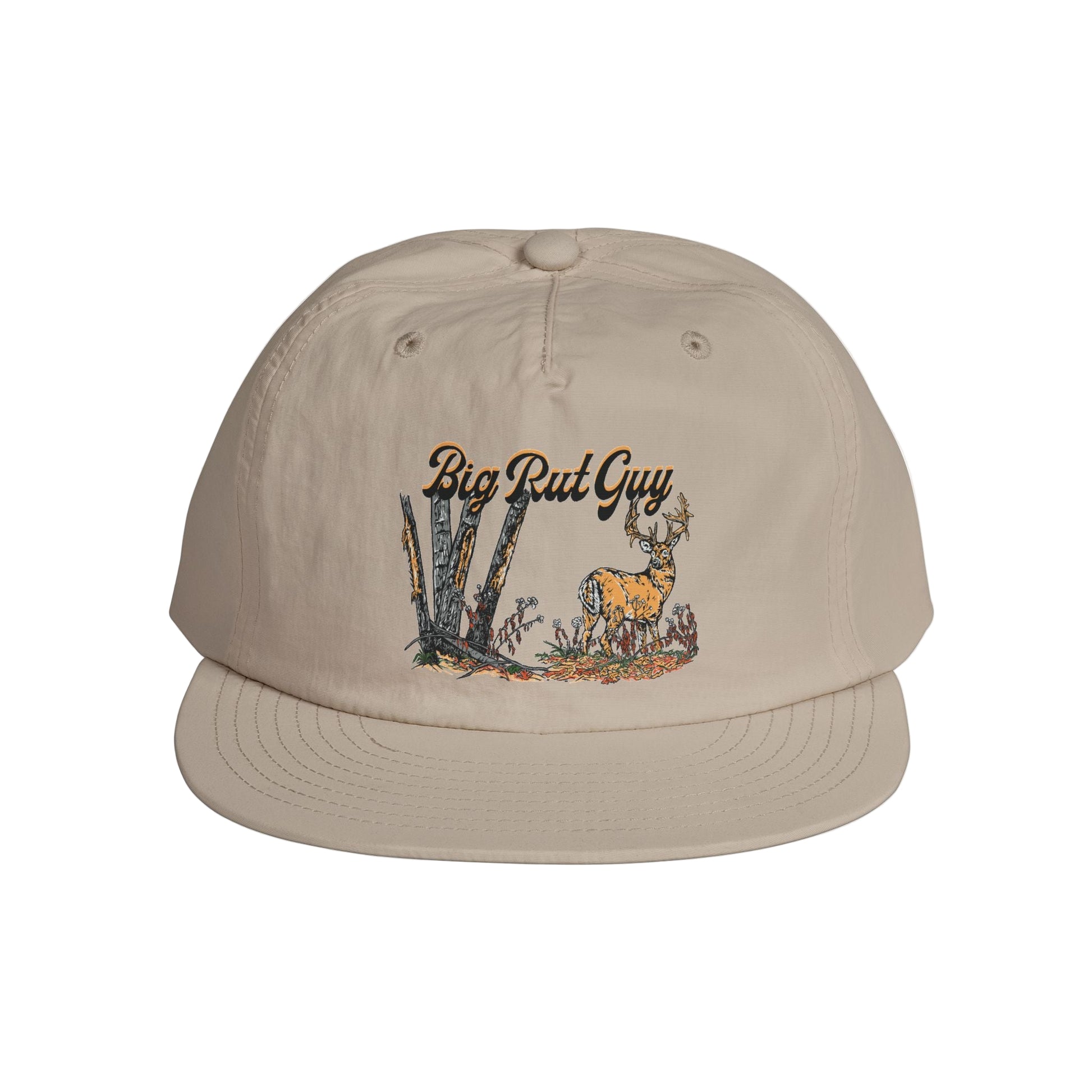 Big Rut Guy Whitetail Hunting Hat Tan