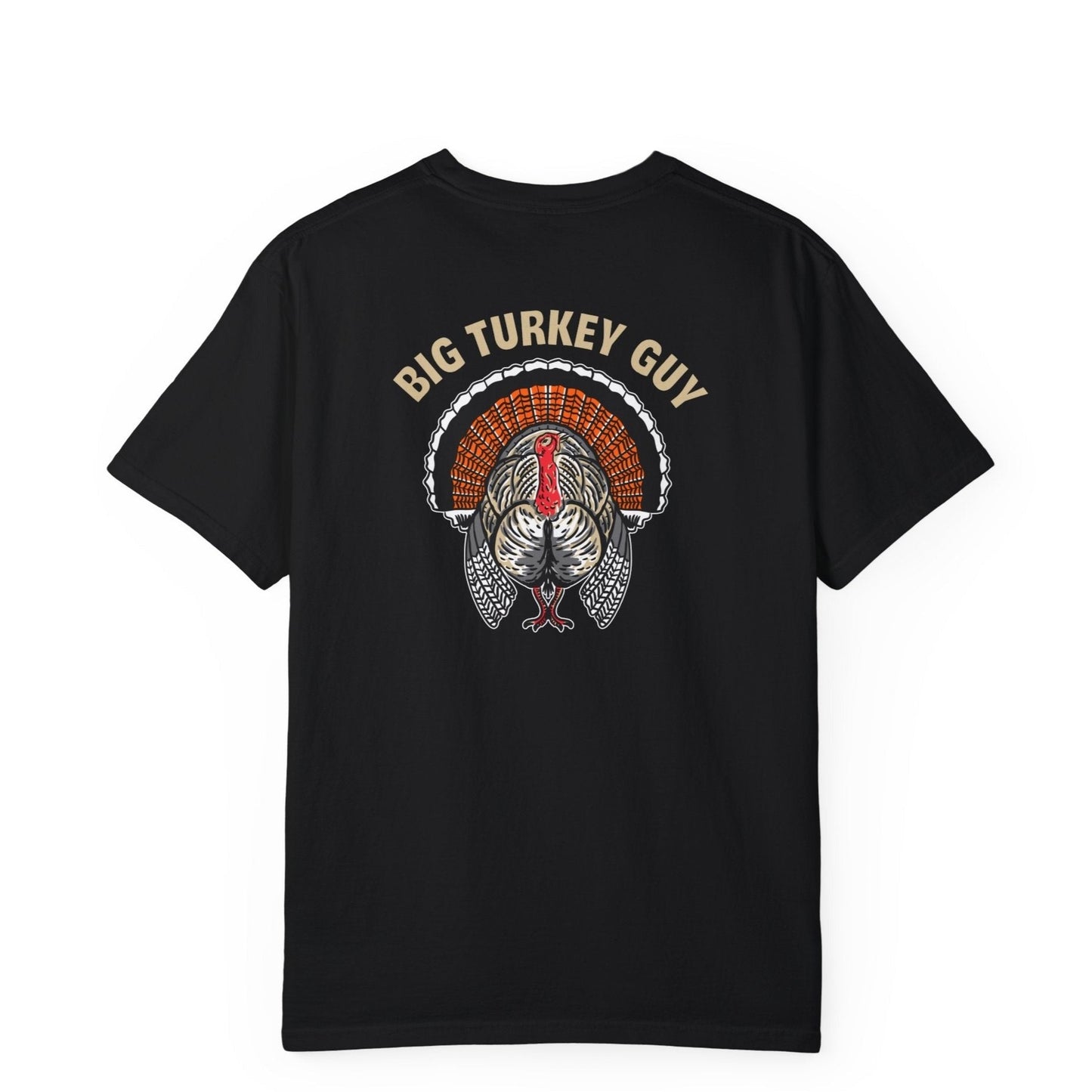 Big Turkey Guy Two Sided T-shirt Black